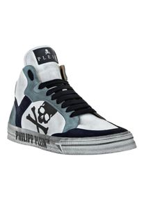 Philipp Plein Low-Top Sneaker - High-Top Turnschuhe Retrokickz - Gr. 40 (EU) - in Wei&szlig; - f&uuml;r Damen