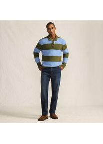 LANDS' END Stretch-Denim Jeans, Classic Fit, Herren,  Blau, Baumwoll-Mischung, by Lands' End