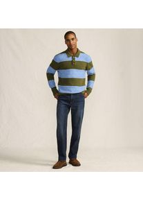 LANDS' END Stretch-Denim Jeans, Classic Fit, Herren,  Blau, Baumwoll-Mischung, by Lands' End