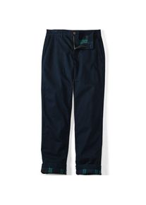 LANDS' END Gef&uuml;tterte Chino mit Komfortbund, Herren,  Blau, Elasthan/Baumwoll-Mischung, by Lands' End