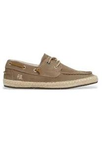 Pepe Jeans f&uuml;r Herren. PMS10335 Tourist Deck Leder Bootsschuhe taupe (40), Wohnung, Wildleder, Schn&uuml;rsenkel, L&auml;ssig