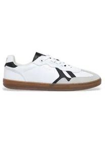 Pepe Jeans f&uuml;r Herren. PMS00042 Ball Class Lederschuhe wei&szlig; (46), Wohnung, Schn&uuml;rsenkel, L&auml;ssig