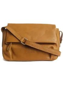 Umh&auml;ngetasche MARGELISCH "Neffel 1", Damen, Gr. B/H/T: 26cm x 17cm x 8cm onesize, gelb, Leder, Taschen Umh&auml;ngetasche, aus LWG zertifiziertem Leder