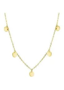 Kette mit Anh&auml;nger Firetti "Schmuck Geschenk Silber 925 Halsschmuck Halskette Pl&auml;ttchen", gold (gelbgoldfarben), Halsketten, Damen, Silber 925 (Sterlingsilber), L: 45 B: 1,2mm, B:1,2mm