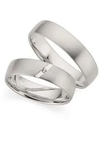 Phoenix Trauring PH&Ouml;NIX "Schmuck Geschenk Silber 925 Trauring Ehering LIEBE versch. Varianten" Gr. 54, silber (silberfarben), Fingerringe, Damen, 54, 0,01 SI = kleine Einschl&uuml;sse mit Brillant, Silber 925 (Sterlingsilber), 5mm, Trauring, Made in Germany - wahlweise mit oder ohne Brillant