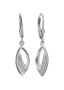 Paar Ohrh&auml;nger Firetti "Schmuck Geschenk Silber 925 Ohrschmuck Patentbrisur Tropfen", silber (silberfarben, kristallwei&szlig;, kristallwei&szlig;), Ohrringe, Damen, Silber 925 (Sterlingsilber), mit Zirkonia (synth.)
