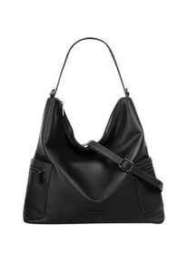 Umh&auml;ngetasche Betty Barclay, Damen, Gr. B/H/T: 36cm x 34cm x 13cm onesize, schwarz, Kunstfaser, leicht gl&auml;nzend, unifarben, Taschen Umh&auml;ngetasche