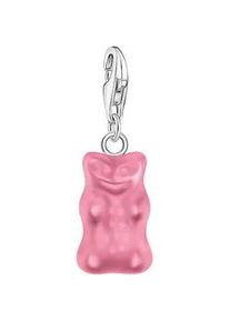 Charm-Einh&auml;nger Thomas Sabo "Thomas Sabo x HARIBO Schmuck: Charm", bunt (silberfarben, pink, pink), Charms, Damen, Silber 925 (recycelt), mit Kristallglas