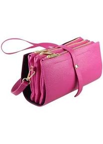 Umh&auml;ngetasche "Amber", Damen, Gr. B/H/T: 23cm x 13cm x 9cm onesize, pink (fuchsia), Leder, Collezione Alessandro, Taschen Umh&auml;ngetasche, Made in Italy