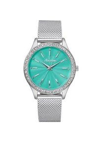 Quarzuhr, silber (silberfarben, t&uuml;rkisfarben), ANISTON JEWELRY & WATCHES, Armbanduhren, Damen, Quarzuhr, Armbanduhr, Damenuhr, Schmucksteine, neue Kollektion