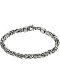 Armband ZEEme "Silber 925 poliert K&ouml;nigskette 4mm breit", wei&szlig;, Armb&auml;nder, Damen, 20cm, Silber 925 (Sterlingsilber), gl&auml;nzend, Armband