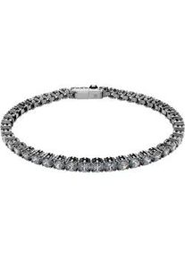 Armkette Swarovski "Schmuck Geschenk Matrix Armband" Gr. M, grau (dunkelgrau, hellgrau, hellgrau), Armb&auml;nder, Damen, M, Metall, Armkette, mit Swarovski Kristall