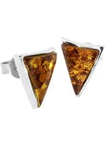 Paar Ohrstecker OSTSEE-SCHMUCK "OSTSEE-SCHMUCK Ohrstecker Levke Ohrstecker Levke", wei&szlig;, Ohrringe, Damen, 12 x 9mm, Silber 925 (Sterlingsilber)