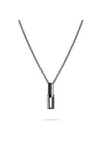 Kette mit Anh&auml;nger Liebeskind Berlin "Schmuck Geschenk Edelstahl Halskette Festive Mini Link", schwarz-wei&szlig; (schwarz, kristallwei&szlig;), Halsketten, Damen, Edelstahl, L: 45 B: 1mm, mit Zirkonia (synth.), B:1mm
