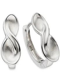 Paar Creolen Bruno Banani "Schmuck Geschenk Silbercreolen", silberfarben, Ohrringe, Damen, Silber 925 (Sterlingsilber)