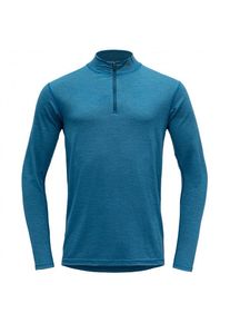 Langarm Unterhemde DEVOLD Breeze Half Zip Neck Herren (Gr XL |blau)