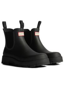 Hunter Boots Elements Elastic Chelsea Boot Gummistiefel (Gr 40,5 |schwarz |wasserdicht)