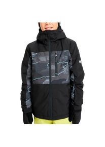 Quiksilver Side Hit Printed Jacket Skijacke Kinder (Gr S - 10 Years |schwarz |wasserdicht)