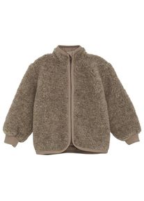 Huttelihut Jacket Wool Teddy with Lining Merinojacke Kinder (Gr 122 |braun)