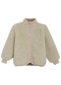 Woll- & Merinojacke Huttelihut Jacket Wool Teddy with Lining Kinder (Gr 128 |beige)