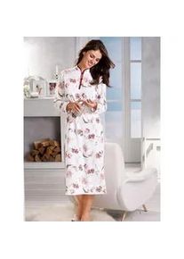 Nachthemd Arabella "Nachthemd", Damen, Gr. 36/38, Normalgr&ouml;&szlig;en, rosa (ecru, altros&eacute;), 100% Baumwolle, gebl&uuml;mt, gemustert, Kleider Nachthemd