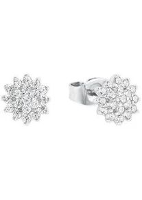 Paar Ohrstecker Amor "9426713", bunt (silberfarben, wei&szlig;, kristallwei&szlig;), Ohrringe, Damen, Silber 925 (Sterlingsilber), mit Zirkonia (synth.)