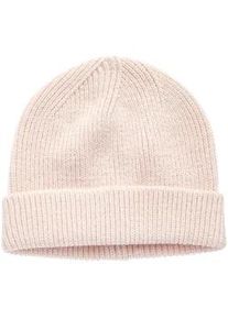 Strickm&uuml;tze Lascana, Damen, rosa (rose), Obermaterial: 70% Polyacryl, 30% Wolle, unifarben, Basic, M&uuml;tzen Strickm&uuml;tze, Beanie, Winterm&uuml;tze, Wollm&uuml;tze, M&uuml;tze, Grobstrick mit Umschlag