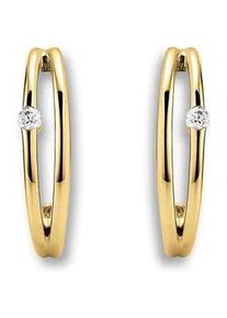 Paar Ohrh&auml;nger ONE ELEMENT "Zirkonia Ohrringe Ohrstecker aus 333 Gelbgold", gold, Ohrringe, Damen, Damen,mit Zirkonia, Gelbgold 333 Gold, Gelbgold 333, Gold, Ihr pers&ouml;nliches Symbol &ndash; liebevoll gearbeitet f&uuml;r jeden Tag