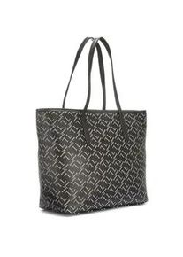 Shopper Lascana "Schultertasche", Damen, Gr. B/H/T: 33cm x 31cm x 15,5cm, schwarz, Lederimitat, mehrfarbig, Taschen Shopper, Handtasche, Tragetasche, Damentasche, Korbtasche, Einkaufstasche VEGAN