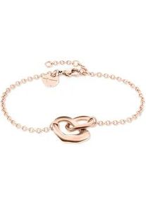 Armband Tamaris "Schmuck Geschenk Edelstahl Armkette Organic Shapes", rosa (ros&eacute;goldfarben), Armb&auml;nder, Damen, 21cm, Edelstahl, Armband