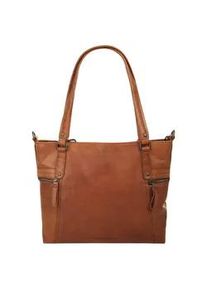 SPIKES & SPARROW Shopper SPIKES & SPARROW, Damen, Gr. B/H/T: 38cm x 27cm x 8cm onesize, braun (cognac), Leder, vintage, Taschen Shopper, echt Leder