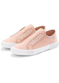 Sneaker Lascana, Damen, Gr. 37, rosa (ros&eacute;), Obermaterial: 100% Textilmaterial. Decksohle: 100% Textilmaterial. Futter: 100% Textilmaterial. Laufsohle: 100% Synthetik, unifarben, Basic, Schuhe Damenschuh Skaterschuh Sneaker low Slip-on-Sneaker Sommerschuh, Slipper, Halbschuh bequem zum Reinschl&uuml;pfen VEGAN