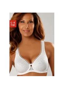 Minimizer-BH Nuance, Damen, Gr. 85, Cup D, beige (creme), Netz, Obermaterial: 80% Polyamid, 20% Elasthan, BHs Minimizer-BH, im modernen Design mit gl&auml;nzendem Material