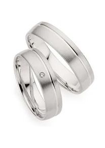 Phoenix Trauring PH&Ouml;NIX "Schmuck Geschenk Silber 925 Trauring Ehering LIEBE versch. Varianten" Gr. 61, silber (silberfarben), Fingerringe, Damen, 61, ohne Brillant, Silber 925 (Sterlingsilber), 5mm, Trauring, Made in Germany - wahlweise mit oder ohne Brillant