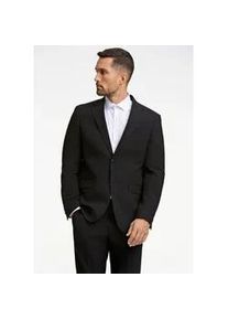 Anzughose LINDBERGH "Anzughose Modern Fit", Herren, Gr. 48, schwarz, Obermaterial: 67% Polyester, 28% Viskose, 5% Elasthan; Futter: 98% Polyester, 2% Elasthan, unifarben, normal, Hosen Anzughose