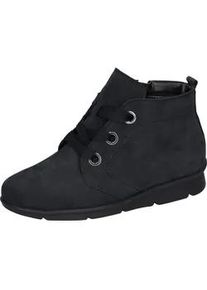 Waldl&auml;ufer Schn&uuml;rboots WALDL&Auml;UFER "K-INGA", Damen, Gr. 4,5 (37,5), blau (nachtblau), Nubukleder, unifarben, Schuhe Schn&uuml;rboots, Stiefelette, Bequemschuh in Komfortweite K = extraweit