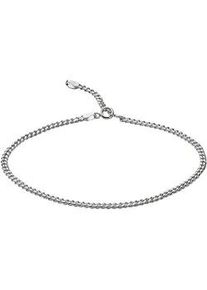 Fu&szlig;kette ZEEme "925 Silber 23-26cm lang", wei&szlig;, Fu&szlig;ketten, Damen, 23-26cm, Silber 925 (Sterlingsilber), gl&auml;nzend
