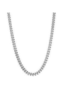 Edelstahlkette Firetti "Schmuck Geschenk Edelstahl Halsschmuck Halskette Weizen&auml;hren", silber (edelstahlfarben), Halsketten, Damen, Edelstahl, L: 46 B: 5,2mm, Edelstahlkette, B:5,2mm