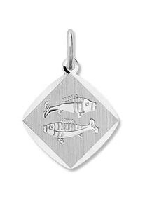 Sternzeichenanh&auml;nger ONE ELEMENT "Sternzeichen Anh&auml;nger aus 925 Silber", silber, Schmuckanh&auml;nger, Damen, Fische, Steinbock, Silber 925 (Sterlingsilber), Symbol mit Herz &ndash; ein feines Geschenk f&uuml;r viele Anl&auml;sse