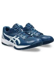 Hallenschuh asics "GEL-TASK 4", Herren, Gr. 45, wei&szlig; (mako blau, wei&szlig;), Synthetik, Schuhe Hallenschuh, f&uuml;r Hallensport