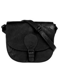 SPIKES & SPARROW Umh&auml;ngetasche SPIKES & SPARROW, Damen, Gr. B/H/T: 23cm x 20cm x 7cm onesize, schwarz, Leder, vintage, Taschen Umh&auml;ngetasche, echt Leder