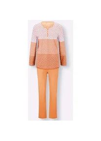 w&auml;schepur Schlafanzug W&Auml;SCHEPUR, Damen, Gr. 40/42, beige (ecru, apricot), 100% Baumwolle, Homewear-Sets Schlafanzug