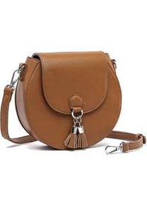 Umh&auml;ngetasche "Sweet", Damen, Gr. B/H/T: 20cm x 18cm x 6cm onesize, braun, Polyurethan (PU), Collezione Alessandro, Taschen Umh&auml;ngetasche, aus weichem Softmaterial