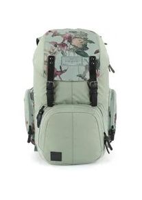 Laptoprucksack Nitro "Weekender", Kinder, Gr. B/H/T: 30cm x 55cm x 23cm, gr&uuml;n (dead flower), Nylon, Polyester, Rucks&auml;cke Laptoprucksack, Reiserucksack mit Laptopfach, Schulrucksack, Wanderrucksack