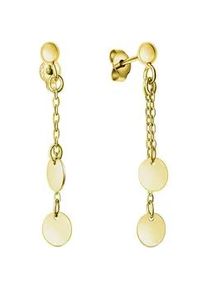 Paar Ohrstecker Firetti "Schmuck Geschenk, Ohrringe Pl&auml;ttchen, Silber 925", gold (gelbgoldfarben), Ohrringe, Damen, Silber 925 (Sterlingsilber)