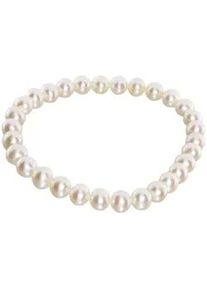 Armband OSTSEE-SCHMUCK "OSTSEE-SCHMUCK Armband Ingrid 6 Armband Ingrid 6", wei&szlig;, Armb&auml;nder, Damen, 19cm, Perlen, Armband