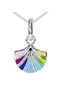 Kette mit Anh&auml;nger OSTSEE-SCHMUCK "OSTSEE-SCHMUCK Kette mit Anh&auml;nger Bl&uuml;te Kette mit Anh&auml;nger Bl&uuml;te", braun, Halsketten, Damen, 36 bis 38cm, Silber 925 (Sterlingsilber), L: 36 38