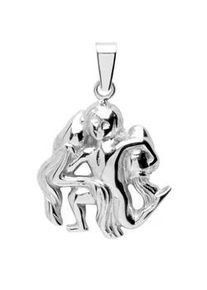 Kettenanh&auml;nger OSTSEE-SCHMUCK "OSTSEE-SCHMUCK Anh&auml;nger Tierkreiszeichen Wassermann", wei&szlig;, Schmuckanh&auml;nger, Damen, 27 x 19mm, Silber 925 (Sterlingsilber), 2,1 g, Kettenanh&auml;nger