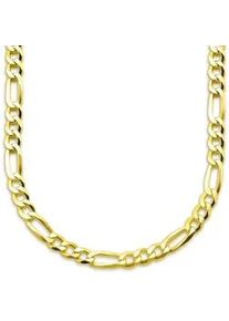Kette ohne Anh&auml;nger Bruno Banani "Schmuck Geschenk Silber 925 Halsschmuck Halskette Figarokette" Gr. 55, gold (gelbgoldfarben), Halsketten, Herren, 55, Silber 925 (Sterlingsilber), B: 4mm, B:4mm