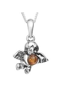 Kette mit Anh&auml;nger OSTSEE-SCHMUCK "OSTSEE-SCHMUCK Kette mit Anh&auml;nger Engel Kette mit Anh&auml;nger Engel" Gr. 42, silber, Halsketten, Damen, 42cm, Silber 925 (Sterlingsilber), L: 42